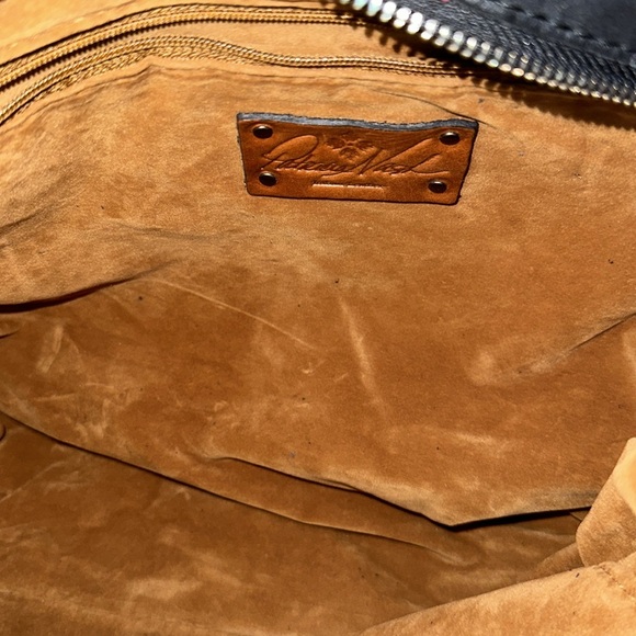 Patricia Nash Suede Color Black Multi Satchel - Picture 11 of 11